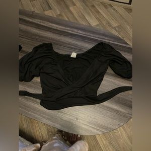 Black cross top